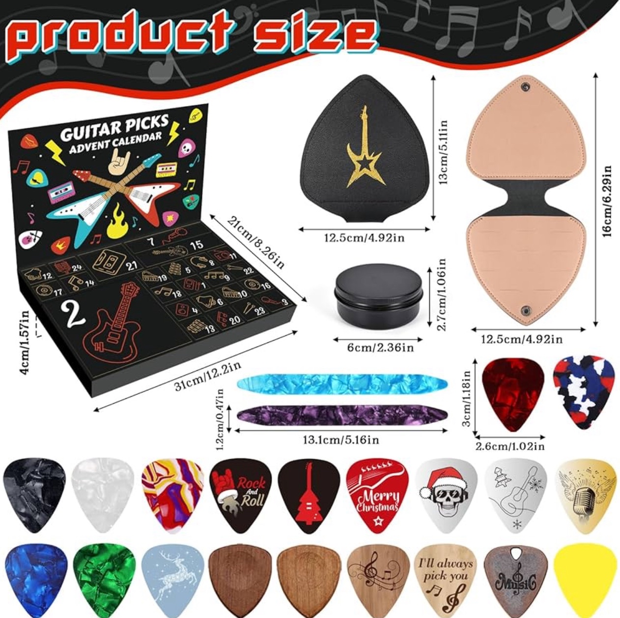 Picktheday - The Guitar Picks Advent Calendar